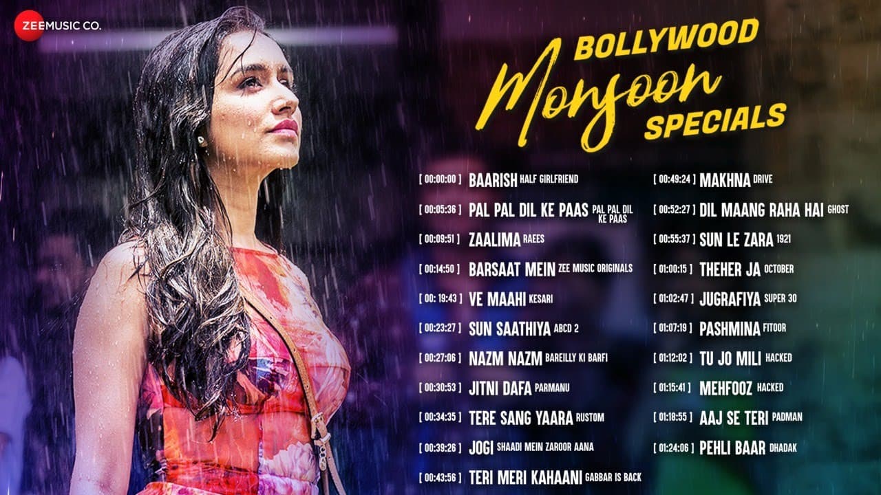 Bollywood Monsoon Specials - Full Album  | Baarish, Pal Pal Dil Ke Paas, Ve Maahi, Zaalima