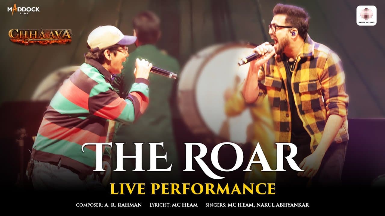 The Roar - Live Performance | Chhaava | A.R. Rahman | Mc Heam | Nakul | Vicky Kaushal, Rashmika