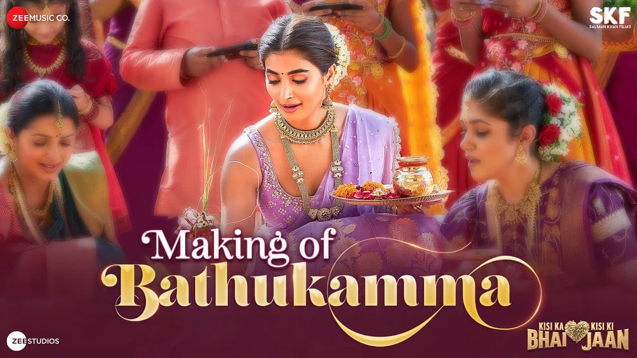 Bathukamma - Making | Kisi Ka Bhai Kisi Ki Jaan | Salman Khan, Pooja Hegde, Venkatesh D | Farhad S
