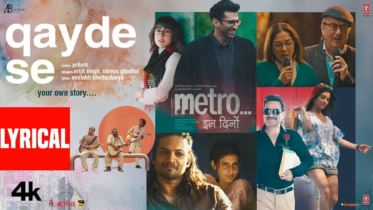 Qayde Se (Lyrical Video): Arijit Singh | Pritam | Amitabh Bhattacharya | Metro…In Dino | Anurag Basu