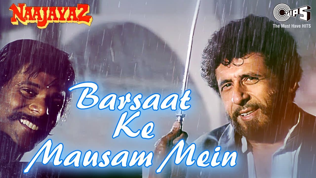 Barsaat Ke Mausam Mein | Naajayaz | Naseeruddin Shah | Kumar Sanu | Roop Kumar Rathod