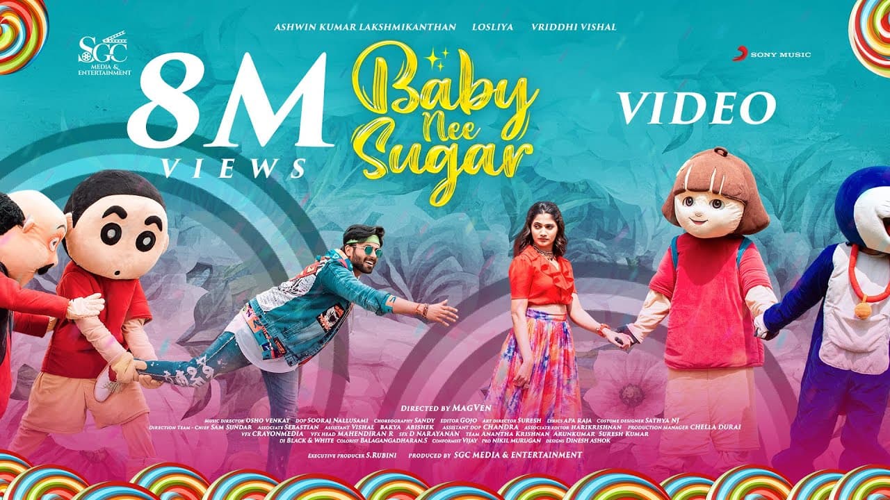 Baby Nee Sugar Music Video | Ashwin Kumar, Losliya, Vriddhi Vishal | Osho Venkat | Magven | Sandy