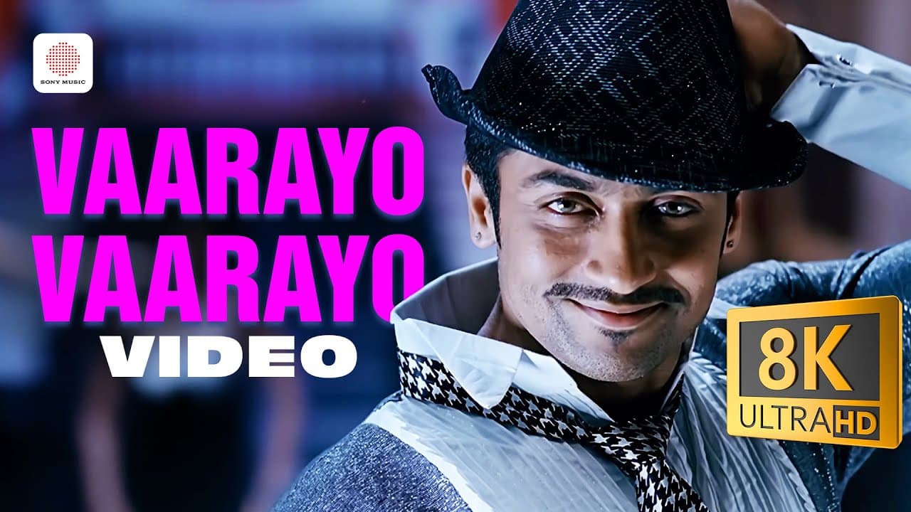 Vaarayo Vaarayo 8K /4K Video Song | Aadhavan | Suriya, Nayanthara | Harris Jayaraj | Chinmayi