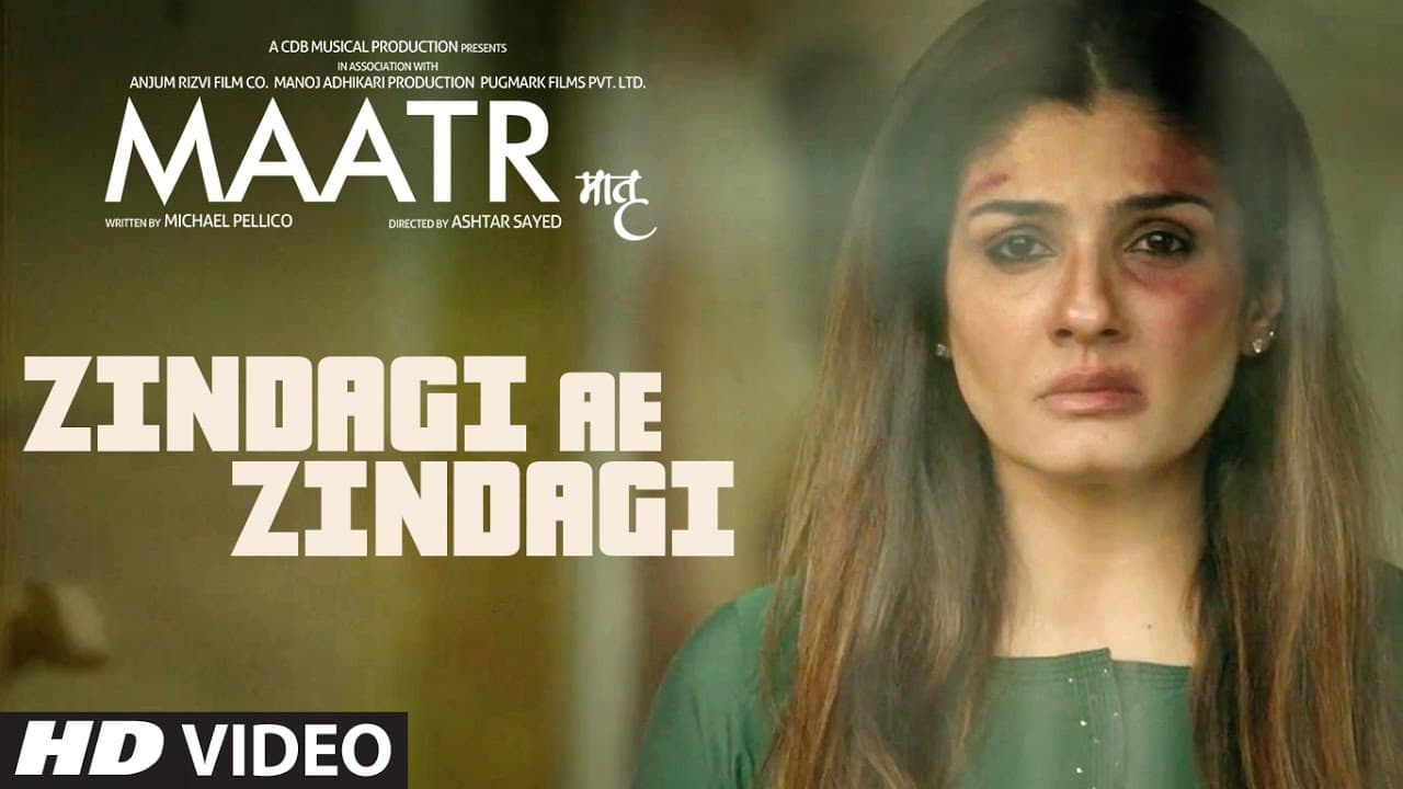 MAATR : Zindagi Ae Zindagi Song | RAHAT FATEH ALI KHAN, RAVEENA TANDON | T-SERIES
