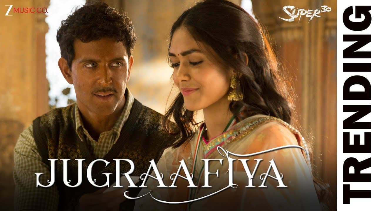 Jugraafiya - Hrithik Roshan & Mrunal Thakur | Udit Narayan & Shreya Ghoshal | Super 30 | Lyrical