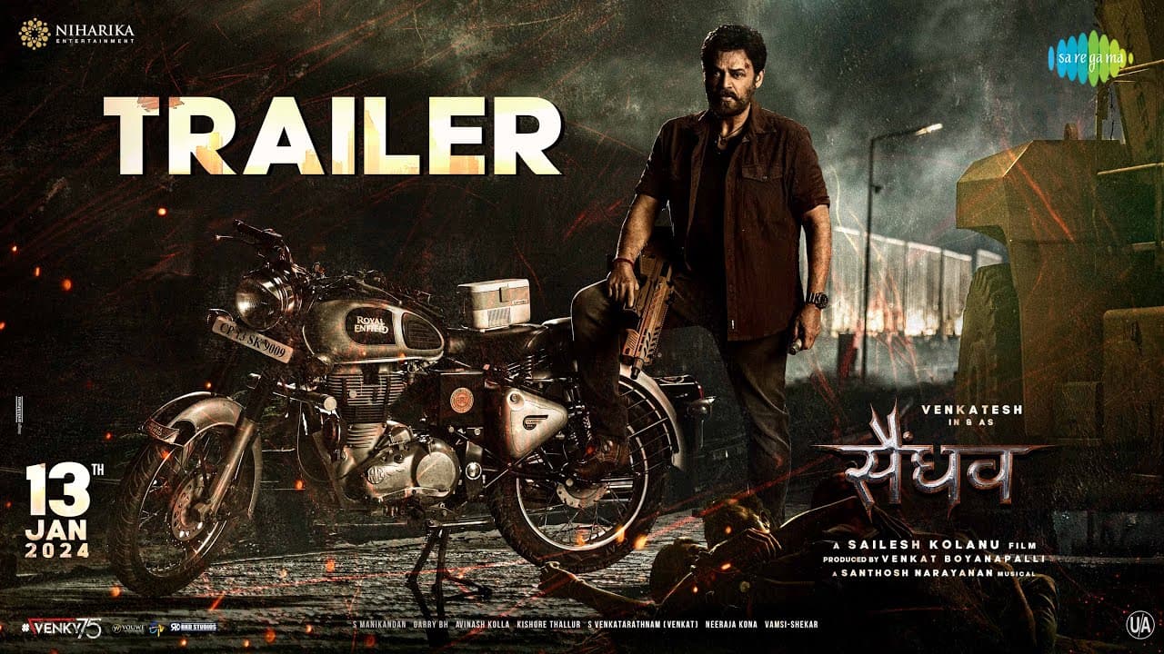 Saindhav - Hindi Trailer | Venkatesh Daggubati | Nawazuddin Siddiqui | Sailesh K |Santhosh Narayanan