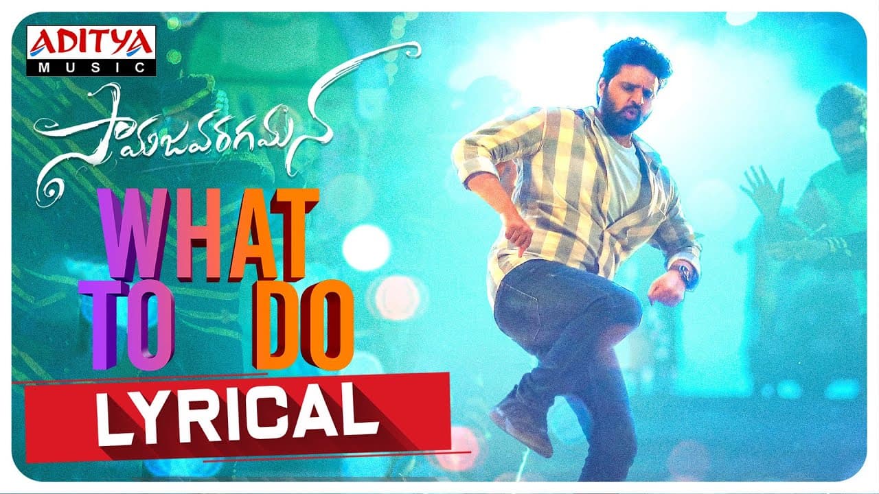 What To Do Lyrical Song | Samajavaragamana Songs | Sree Vishnu, Reba John |Ram Abbaraju |Gopi Sundar