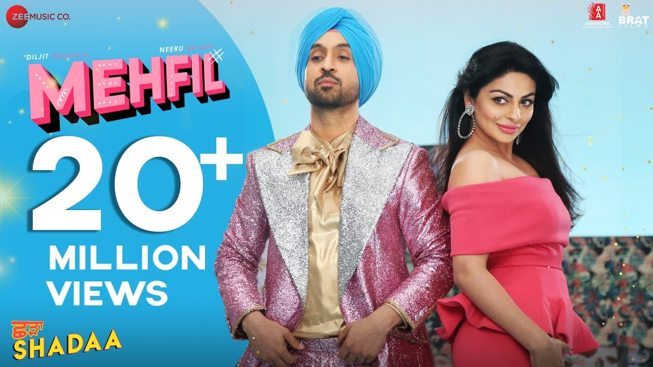 MEHFIL - SHADAA | Diljit Dosanjh | Neeru Bajwa | New Punjabi Dance Song 2019