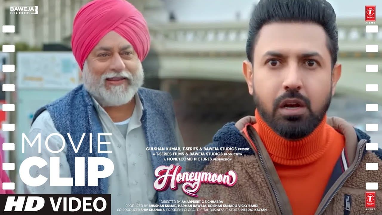 "Fufad Nu Chad Ke Chale Wapis India😲": Honeymoon (ਹਨੀਮੂਨ) Movie | Gippy G, Jasmin B