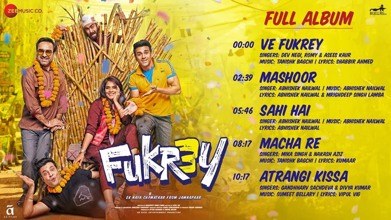 Fukrey 3 - Full Album | Pulkit Samrat, Pankaj Tripathi, Richa Chadha, Varun Sharma, Manjot Singh