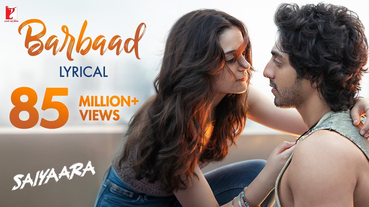 Lyrical | Barbaad Song | Saiyaara | Ahaan Panday, Aneet Padda | The Rish | Jubin Nautiyal