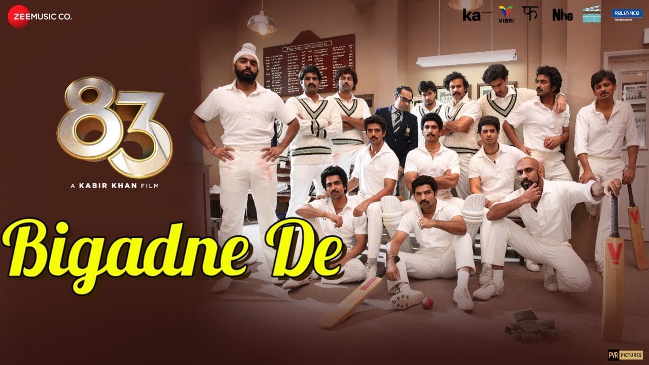 83 | Bigadne De | Ranveer Singh, Kabir Khan | Pritam, Benny Dayal, Ashish Pandit