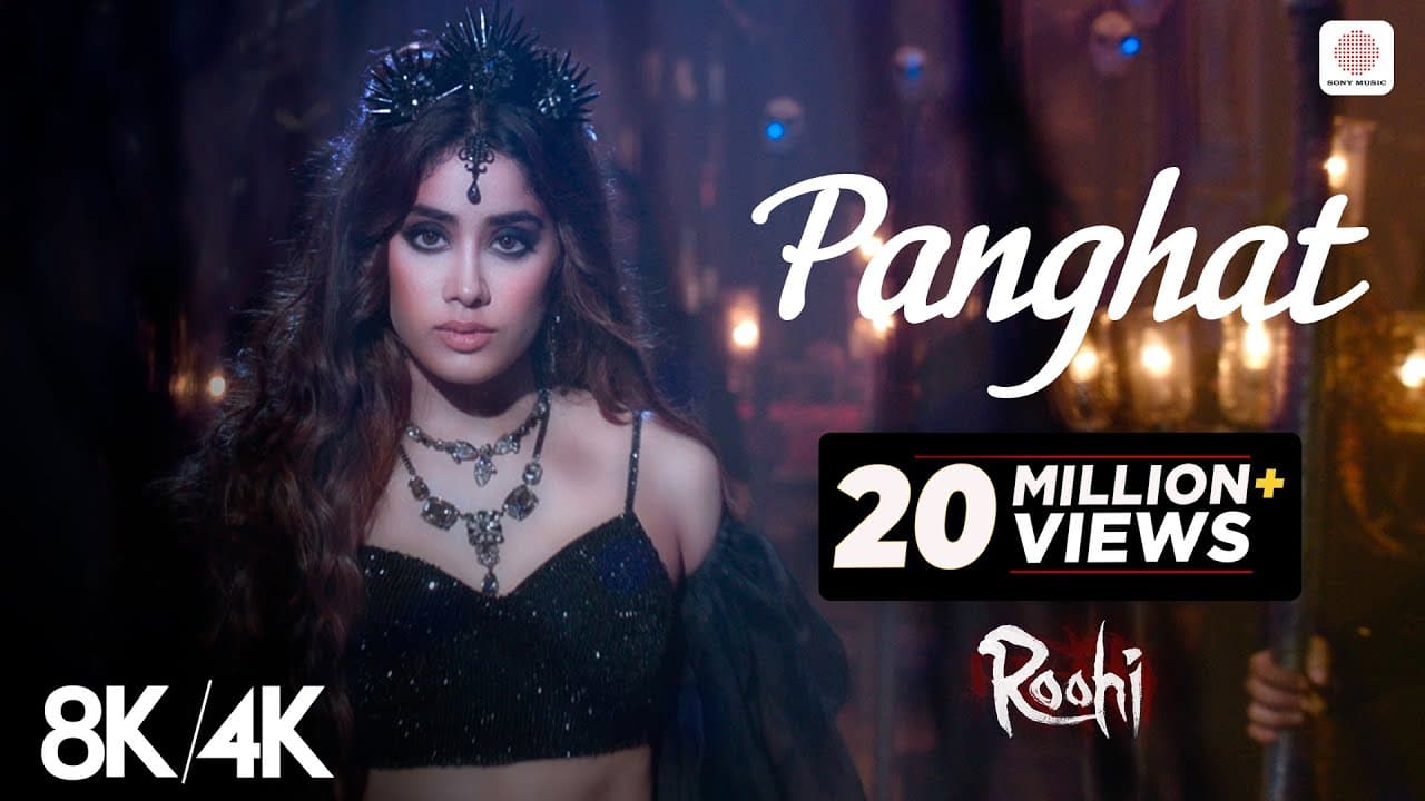 Panghat - 8K/4K Music Video | Janhvi Kapoor | Rajkummar Rao | Varun | Roohi | Sachin- Jigar