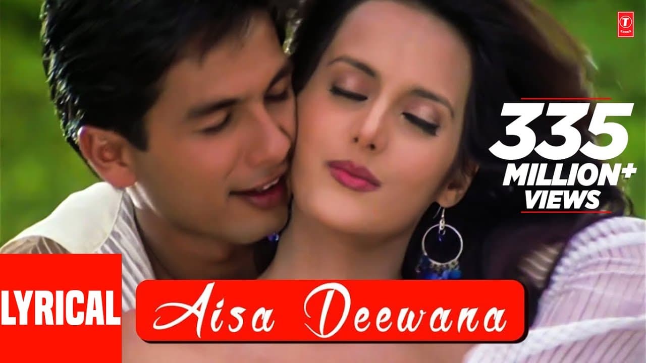 Aisa Deewana Lyrical Video Song | Dil Maange More | Sonu Nigam | Himesh R|Shahid Kapoor, Tulip Joshi