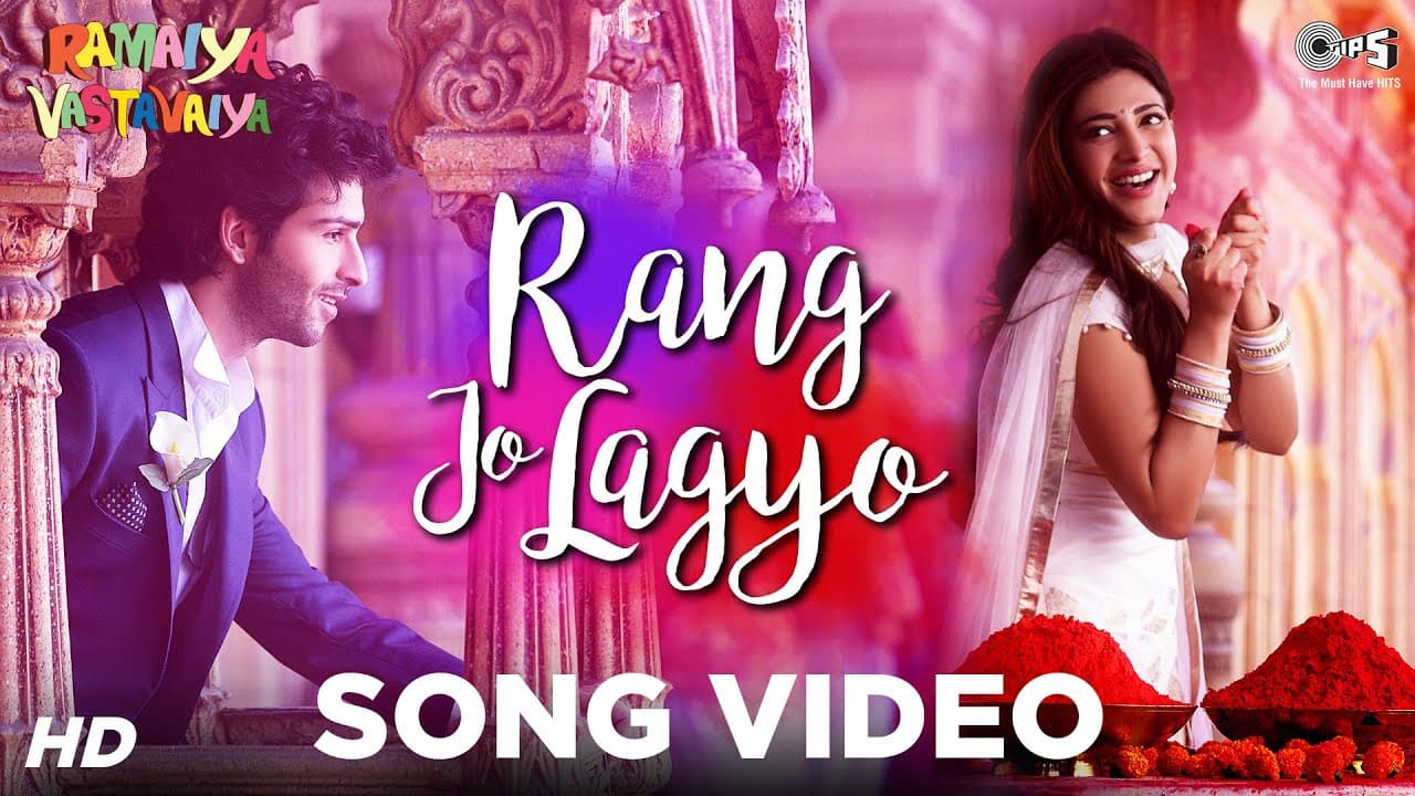 Rang Jo Lagyo |  Ramaiya Vastavaiya I Girish Kumar, Shruti Haasan - Atif Aslam, Shreya Ghoshal