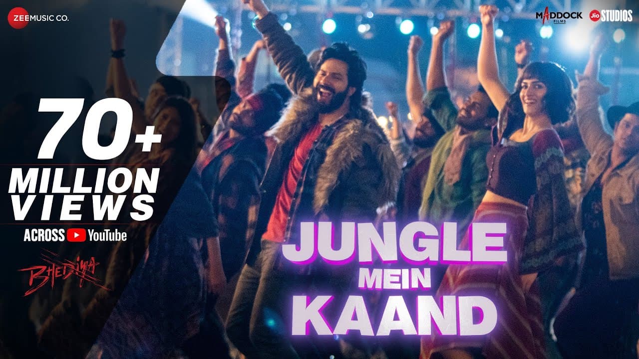 Jungle Mein Kaand - Bhediya | Varun D, Kriti S| Sachin-Jigar,Vishal D,Sukhwinder,Siddharth,Amitabh B