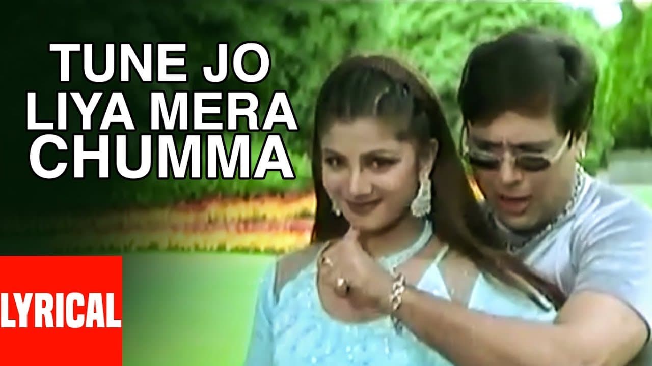 Tune Jo Liya Mera Chumma Lyrical Video | Beti No.1 | Anuradha Paudwal, Abhijeet | Govinda