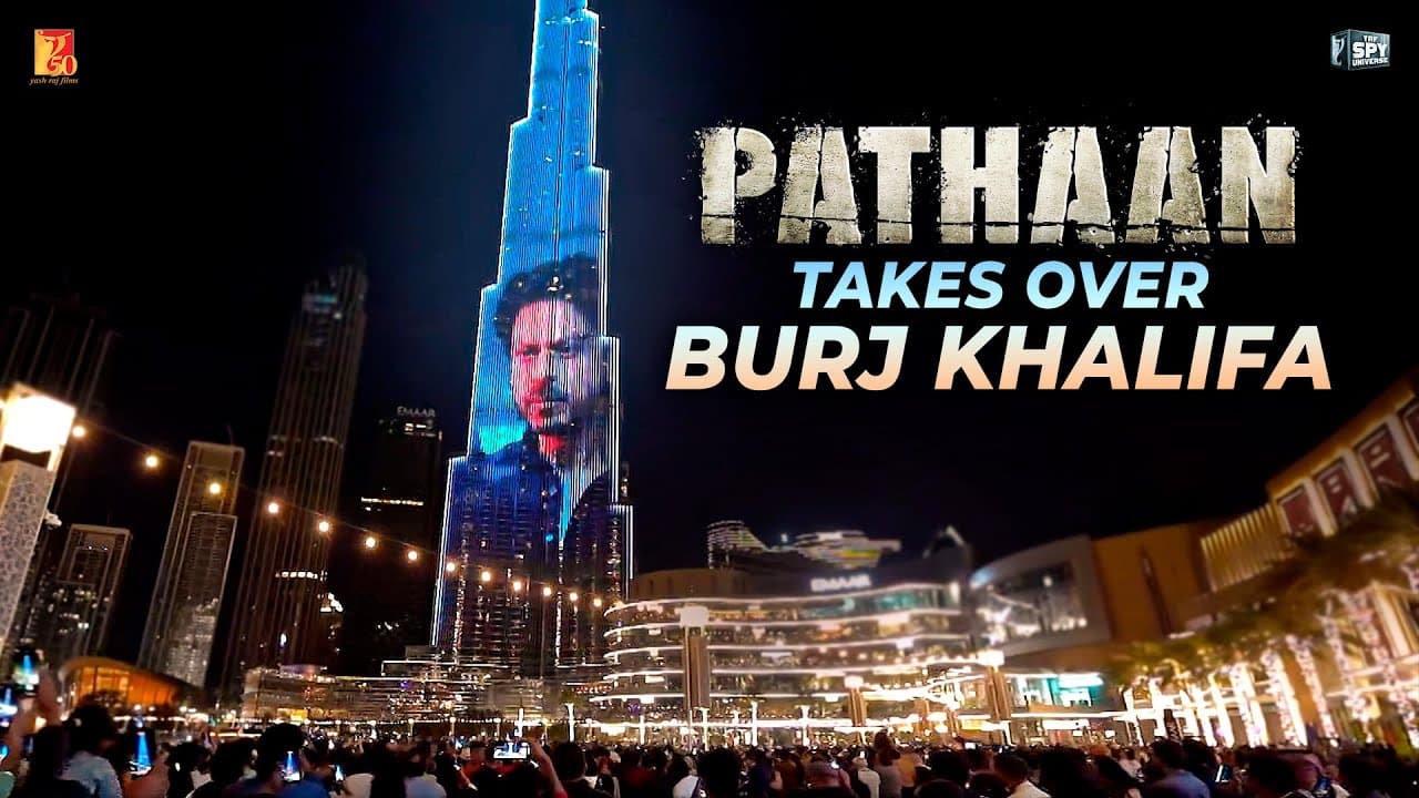 Pathaan takes over Burj Khalifa | Shah Rukh Khan | Siddharth Anand