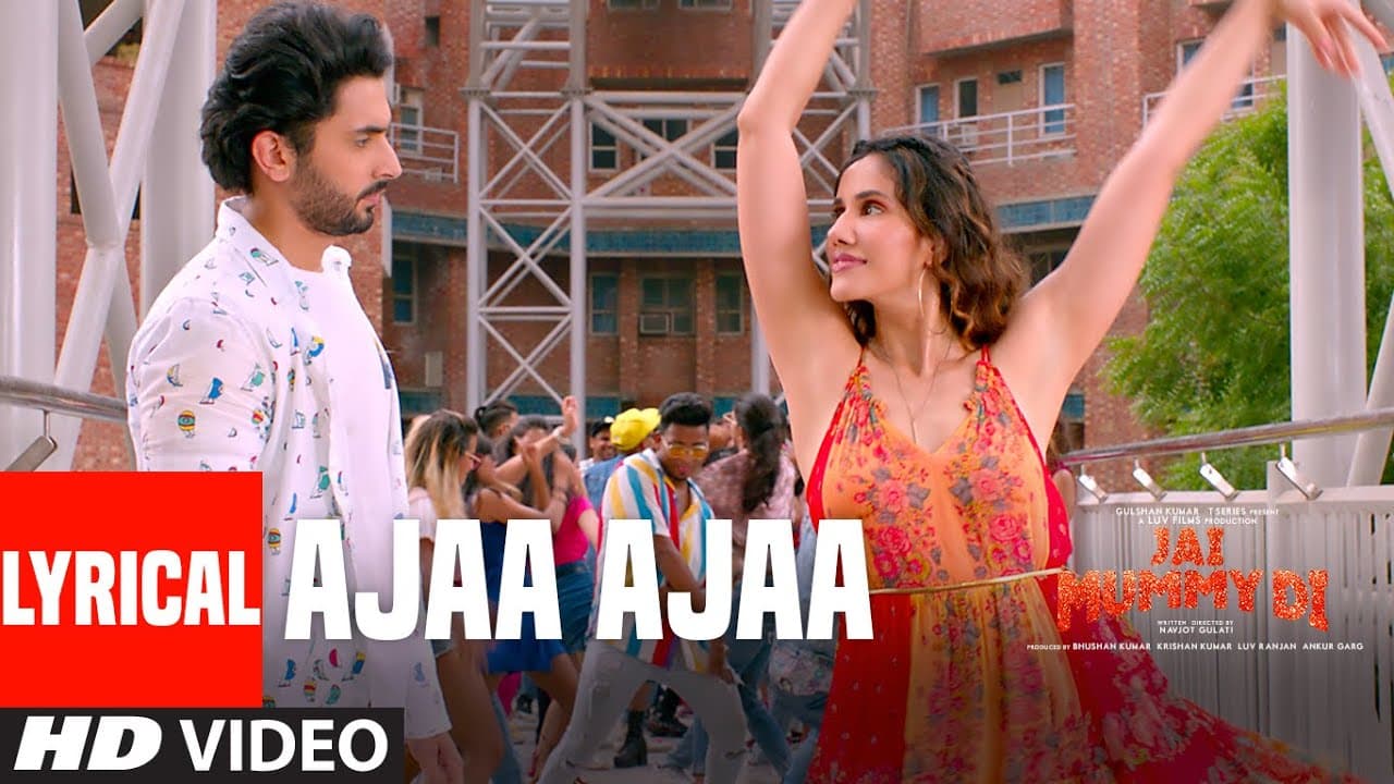 LYRICAL: Ajaa Ajaa | Jai Mummy Di | Sunny Singh, Sonnalli Seygall | Divya Kumar | Rishi-Siddharth
