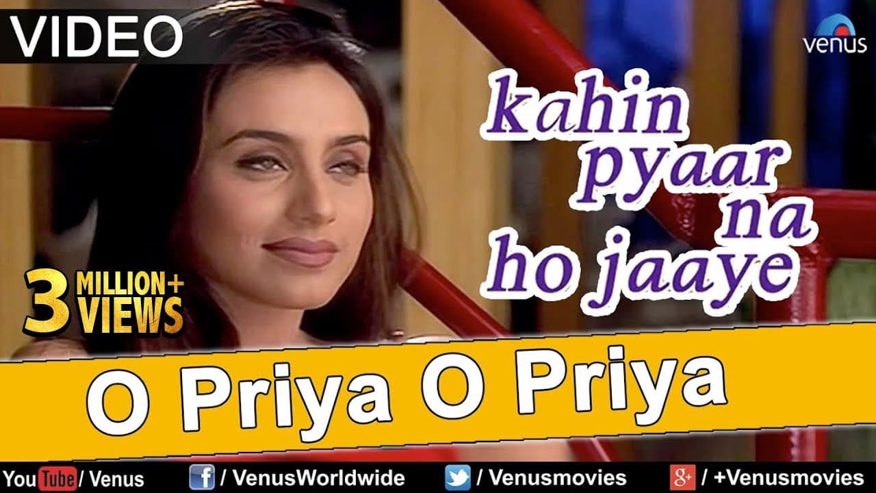 O Priya O Priya - VIDEO | Salman Khan, Rani Mukherjee | Kahin Pyaar Na Ho Jaaye | Ishtar Music