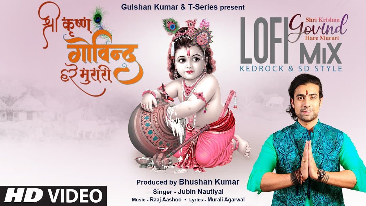 Shri Krishna Govind Hare Murari LoFi MiX - Lyrical Video | Jubin Nautiyal | KEDROCK & SD Style
