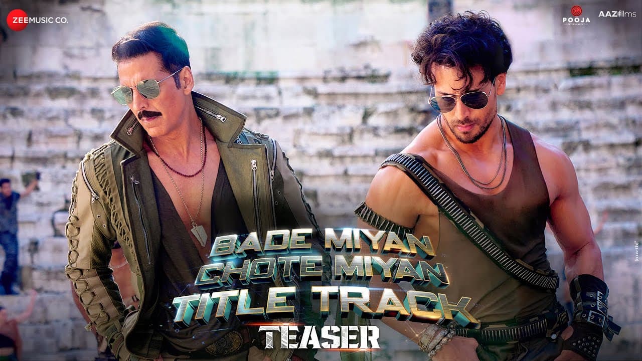 BADE MIYAN CHOTE MIYAN Title Track - Teaser | Akshay Kumar, Tiger Shroff | Vishal M, Anirudh, Irshad