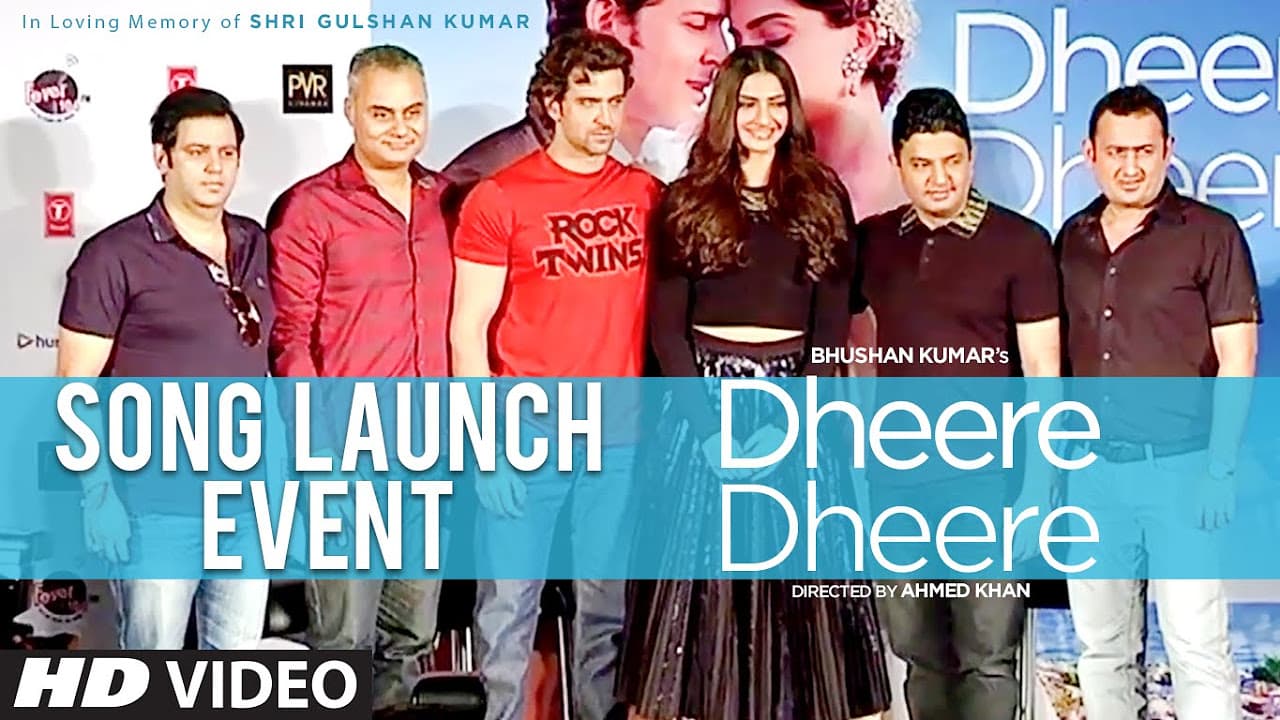 'Dheere Dheere' Song Launch Event | Hrithik Roshan, Sonam Kapoor, Bhushan Kumar | T-Series