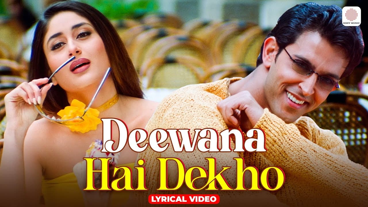 Deewana Hai Dekho - Lyrical Video | K3G | Kareena Kapoor, Hrithik Roshan | Alka Yagnik, Sonu Nigam