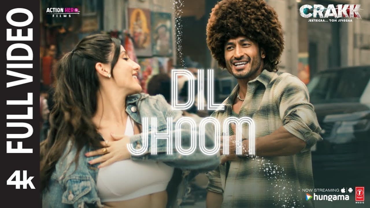 DIL JHOOM (Full Video): Vidyut Jammwal, Nora Fatehi | Vishal Mishra, Shreya Ghoshal, Tanishk | CRAKK