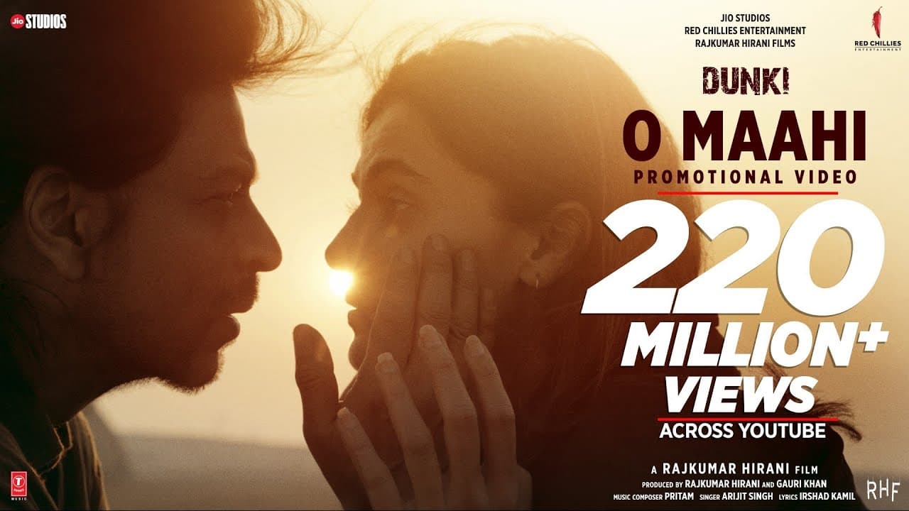 Dunki Drop 5: O Maahi | Shah Rukh Khan | Taapsee Pannu | Pritam | Arijit Singh | Irshad Kamil