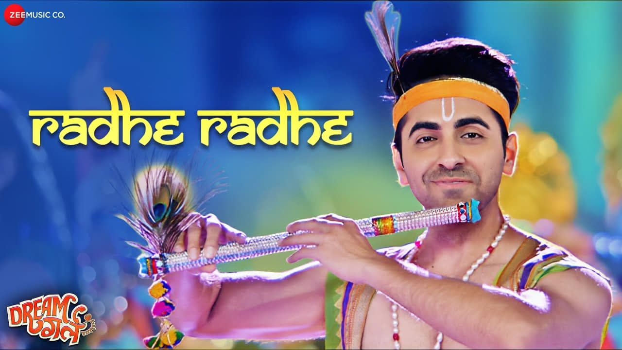 Radhe Radhe | Ayushmann Khurrana, Nushrat Bharucha | Dream Girl | Meet Bros ft. Amit Gupta | Lyrical