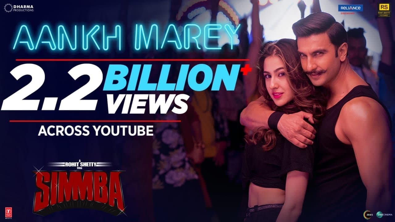 SIMMBA: Aankh Marey | Ranveer Singh, Sara Ali Khan | Tanishk Bagchi,Mika Singh,Neha Kakkar,  Kumar S