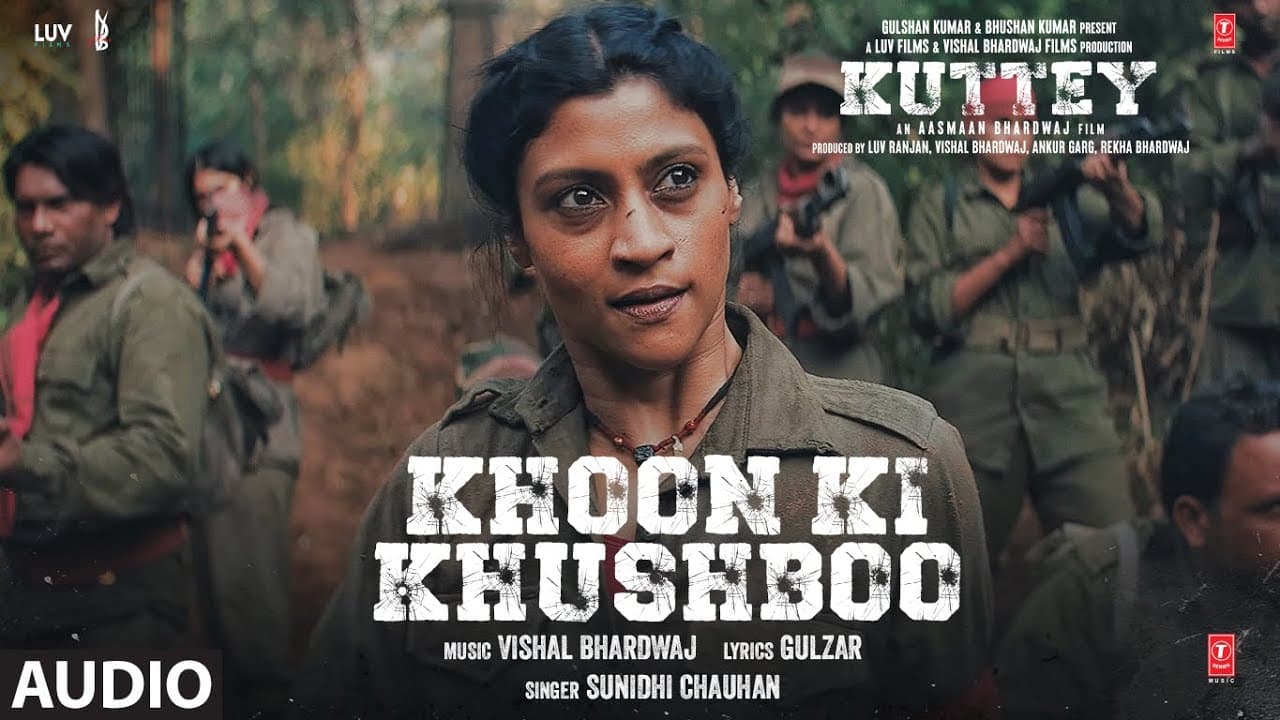 Khoon Ki Khushboo (Audio) Kuttey | Arjun, Tabu, Konkona, Radhika, Shardul | Vishal B, Gulzar,Sunidhi