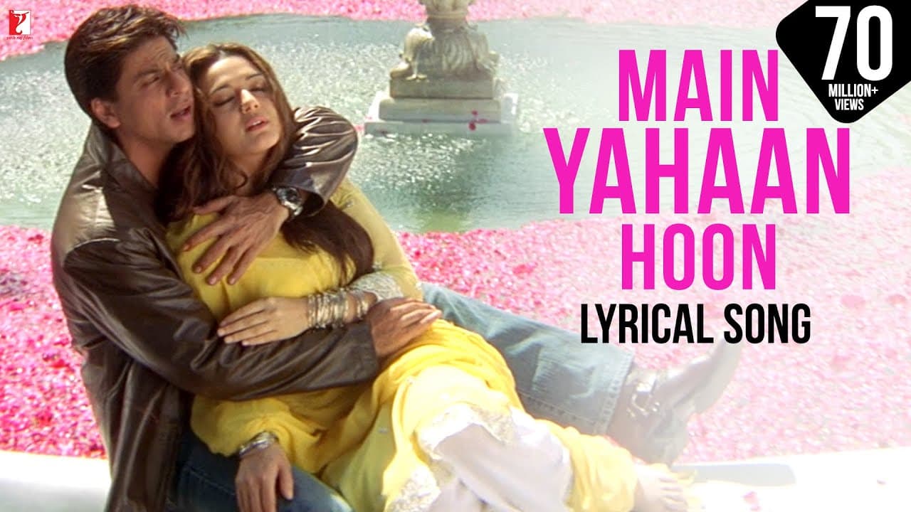 Lyrical: Main Yahaan Hoon Song with Lyrics | Veer-Zaara | Shah Rukh Khan, Preity Zinta, Javed Akhtar