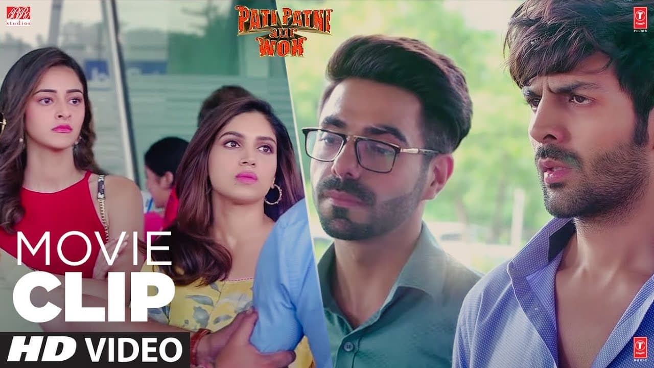 Ye Hansi Aapke Chehre Pe Hai Kis Wajah Se| Movie Clip| Pati Patni Aur Woh|Kartik A,Bhumi P, Ananya P