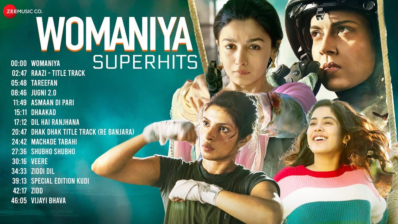 WOMANIYA SUPERHITS Full Album | Women's Day Special Songs| Tareefan, Dhaakad, Dil Hai Ranjhana &More