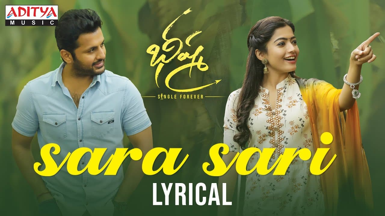 Sara Sari Lyrical | Bheeshma Movie | Nithiin, Rashmika| Venky Kudumula | Mahati Swara Sagar