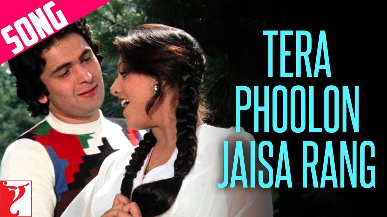 Tera Phoolon Jaisa Rang | Song | Kabhi Kabhie | Rishi Kapoor, Neetu Singh | Kishore Kumar, Lata