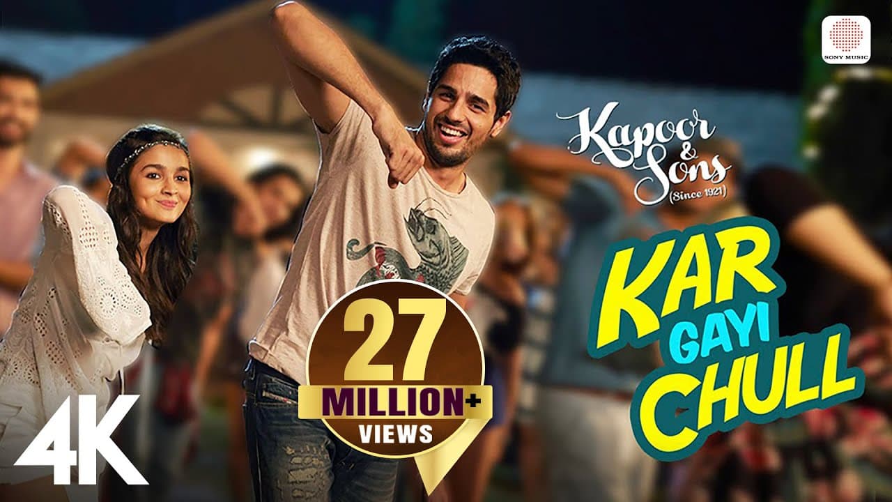 Kar Gayi Chull | Kapoor & Sons | Sidharth Malhotra, @aliabhatt| @badshahlive | Amaal |@nehakakkar|4K