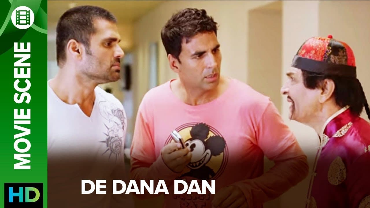 Akshay Kumar, Sunil Shetty & Asrani in a comedy act | De Dana Dan | Movie Scene