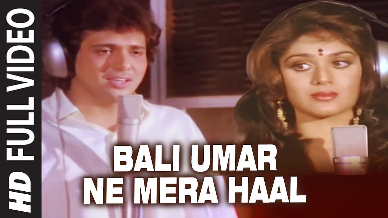 Bali Umar Ne Mera Haal - Video Song | Awaargi | Lata Mangeshkar, Mohd. Aziz | Govinda, Meenakshi