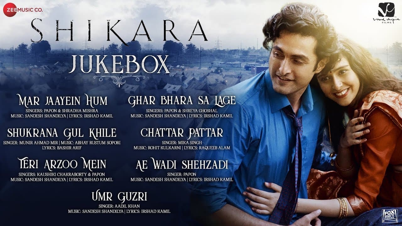 Shikara - Full Movie Audio Jukebox |  Aadil & Sadia | Vidhu Vinod Chopra