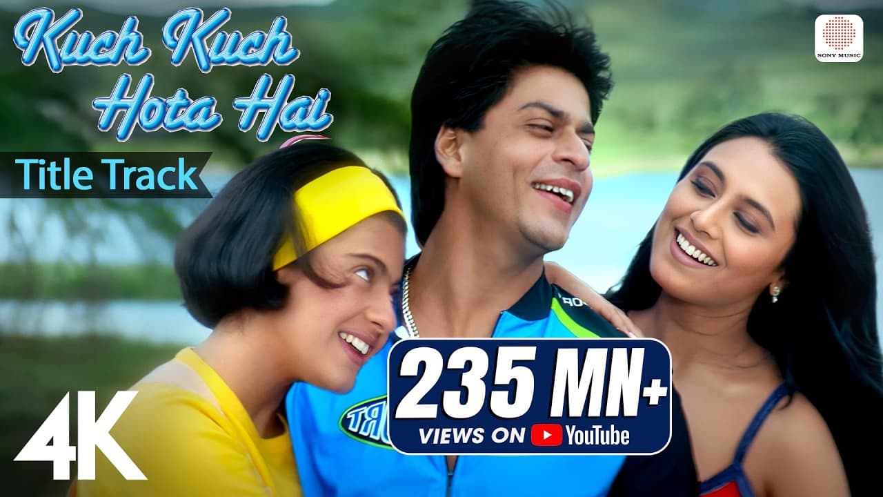 Kuch Kuch Hota Hai: Title Track | 4K Video | Shah Rukh Khan| Kajol| Rani| Alka Yagnik |Udit Narayan