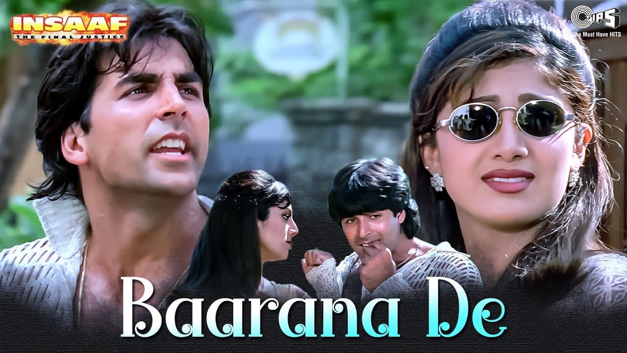 Barana De Barana De - Insaaf - Akshay Kumar, Shilpa Shetty | Abhijeet Bhattacharya | 90's Hit Song