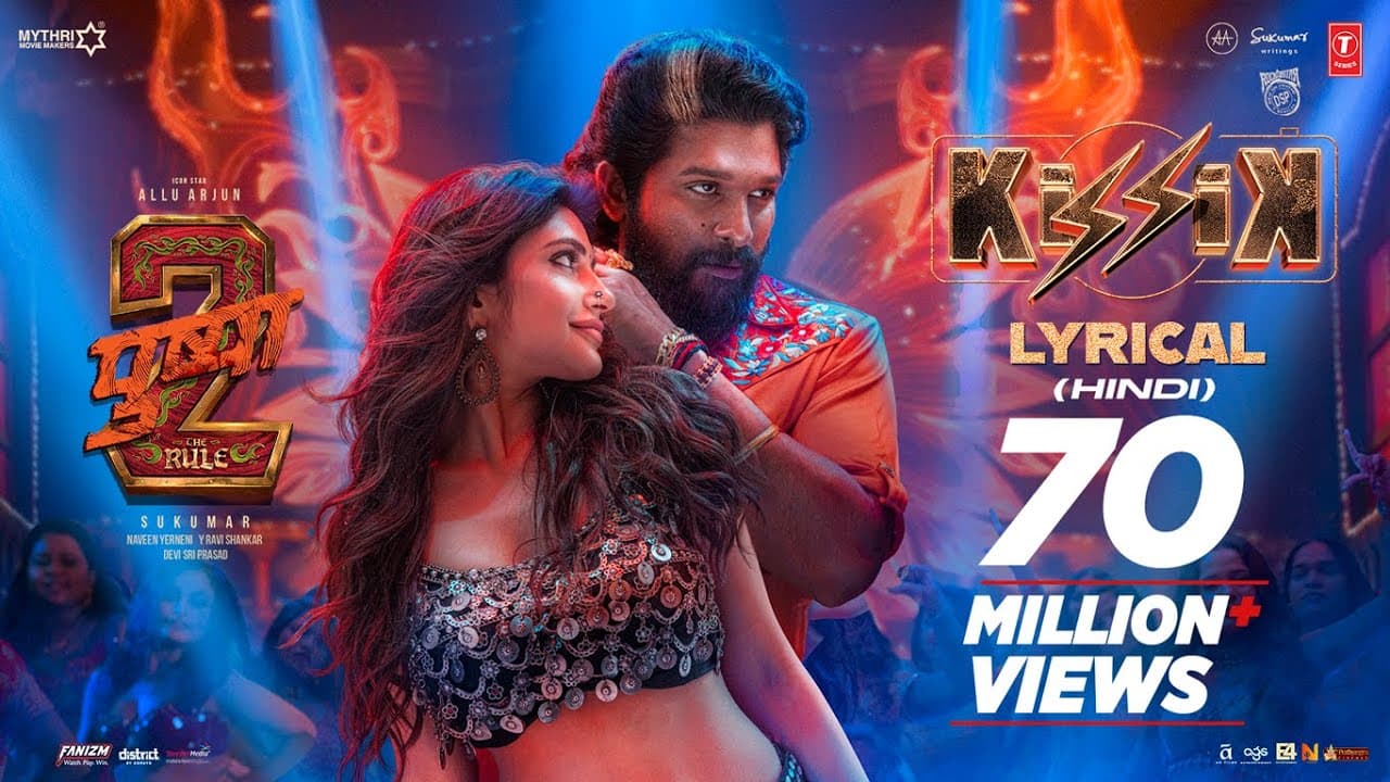 Kissik (Lyrical Video) (Hindi) | Pushpa 2 The Rule | Allu Arjun | Sukumar | Sreeleela | DSP
