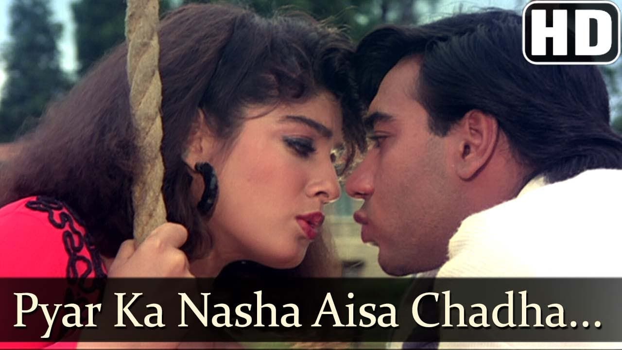 Pyar Ka Nasha Aisa Chadha (HD) - Ek Hi Raasta Songs - Ajay Devgan & Raveena Tandon - 90s Hindi Hits