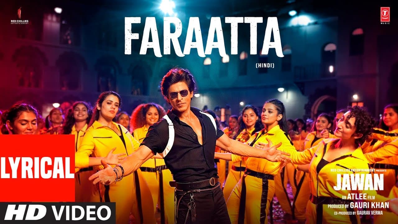 Jawan: Faraatta (Lyrical): Shah Rukh Khan | Nayanthara | Atlee |Anirudh| Arijit S, Jonita G, Badshah