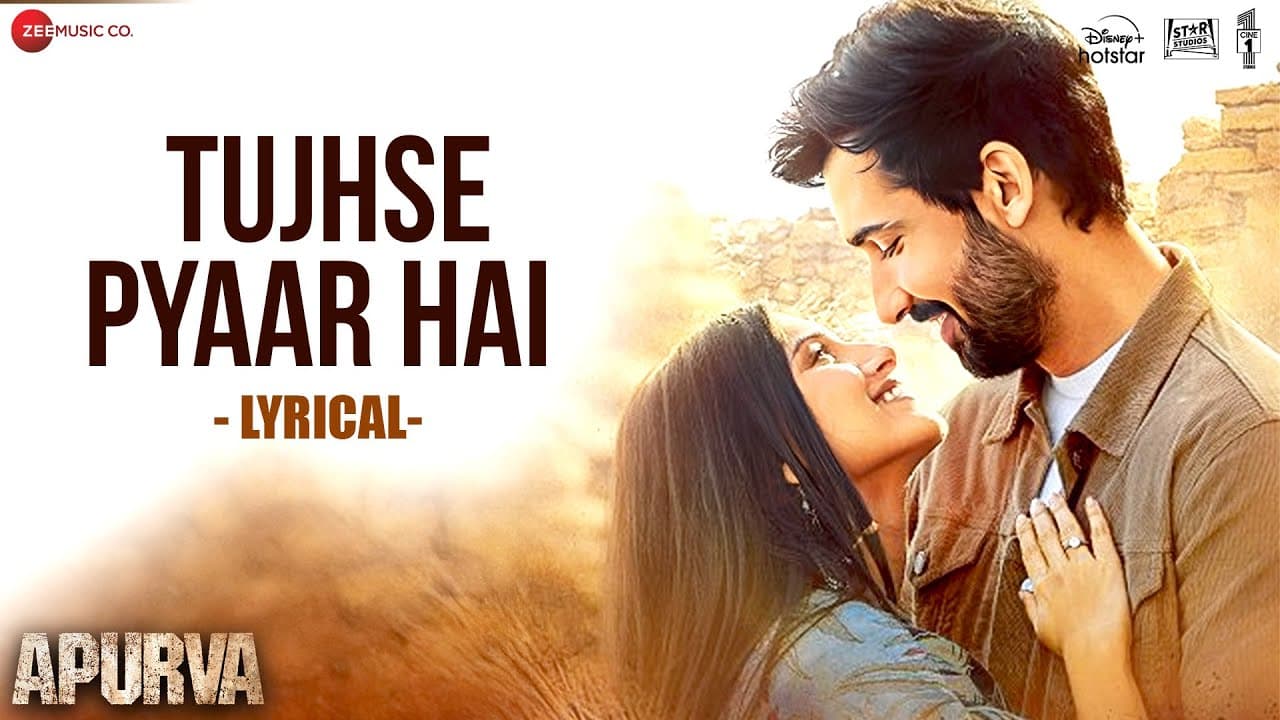 Tujhse Pyaar Hai | Apurva | Tara Sutaria & Dhairya Karwa | Vishal Mishra | Lyrical
