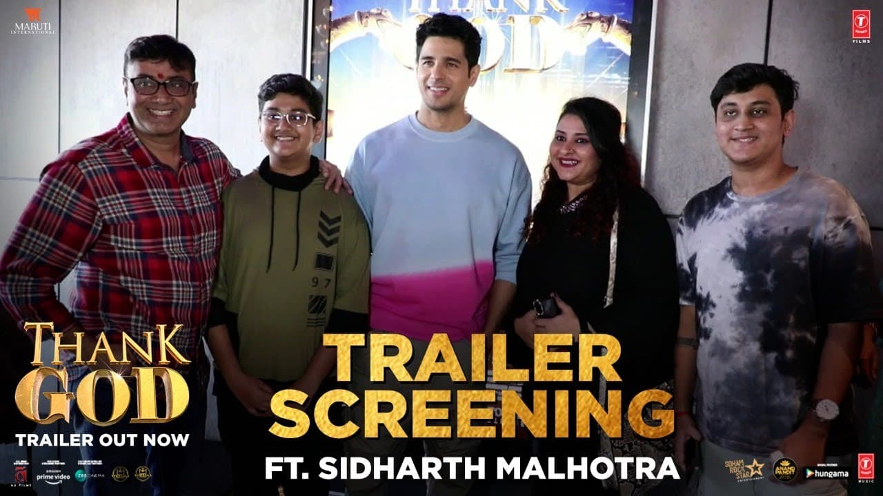 Thank God (Trailer Screening) Ft. Sidharth Malhotra | Indra Kumar | Bhushan Kumar