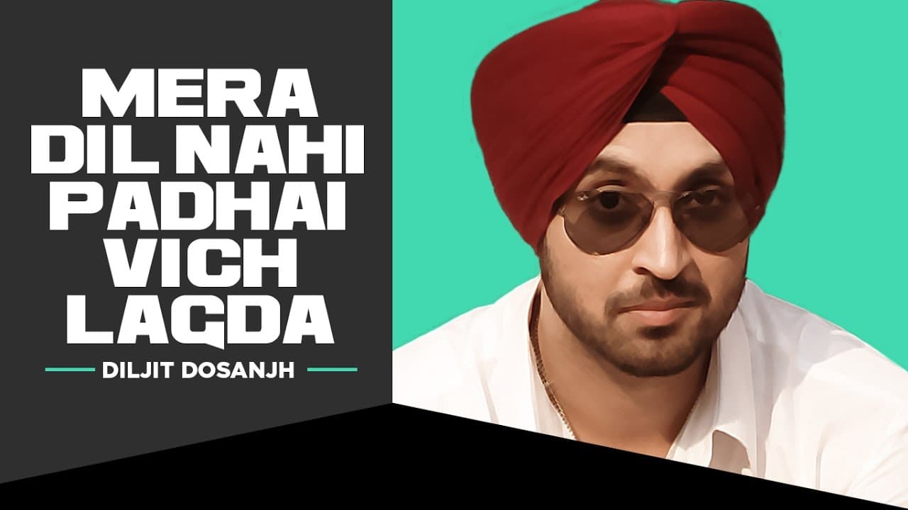 Diljit Dosanjh | Mera Dil Nahi Padhai Vich Lagda Akhran Vich Tu Disdi | Smile | T-Series
